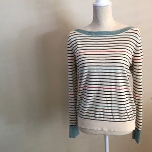 L Urban Outfitters Cooperatives striped boat neck